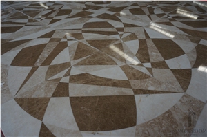 Cappuccino and Light Emperador Marble Tile;Marble Pattern;Turkey Cappuccino Light Marble, Turkey Beige Marble