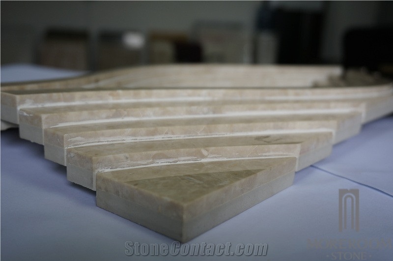 Cappucino Marble Cnc Design Interior Beige 3d Decorative Stone