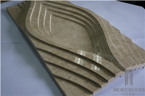 Cappucino Marble Cnc Design Interior Beige 3d Decorative Stone