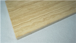 Artificial Travertine Thin Stone Panel with Ceramic Bottom