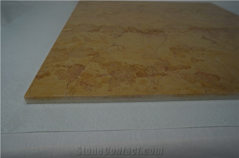 Golden Rose Marble with Ceramic Tile&Marble Flooring Design&Laminated Panel
