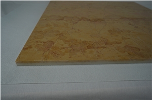 Golden Rose Marble with Ceramic Tile&Marble Flooring Design&Laminated Panel