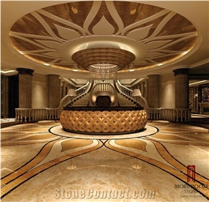 Hot Sale Cappuccino Light Beige Marble Tiles & Slabs with Porcelain Base