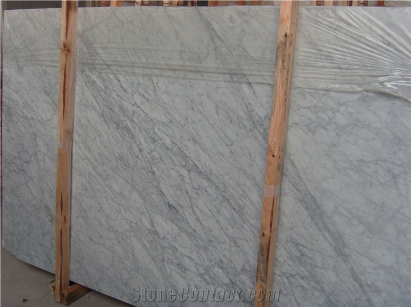 Italy Gorfigliano Carrara Zebrino Marble Slab ,Polished White Marble Slab for Wall Decors