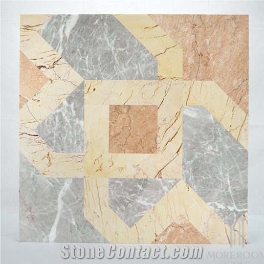 Marble Flooring Design&Laminated Marble with Ceramic Tile&Water Jet Design