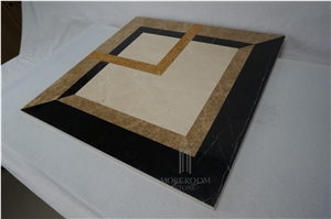 Marble Flooring;Marble Pattern;Spain Light Emperador+Beige+Black Marble Tile, Spain Brown Marble