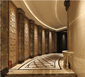Spain Crema Marfil Marble Composite Tile Marble Polishing Machine Marble Temple Designs for Home