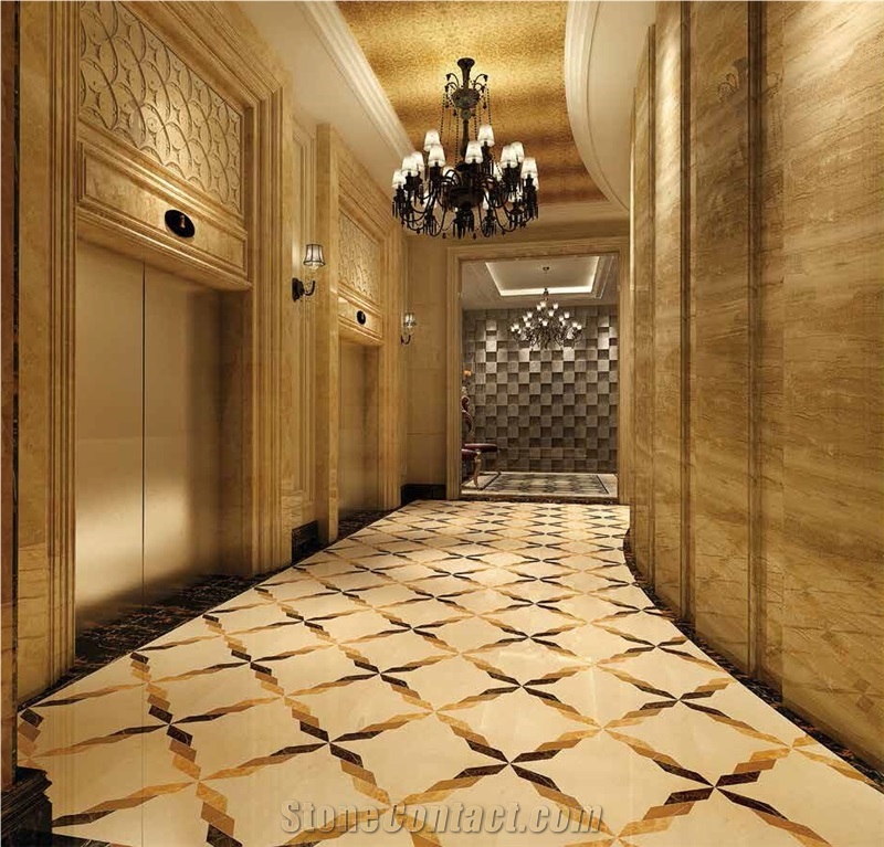 Spain Pinoso Cream Marfil Marble Price Marble Skirting Floor Covering Tiles Beige Marble Slabs Marble Tiles