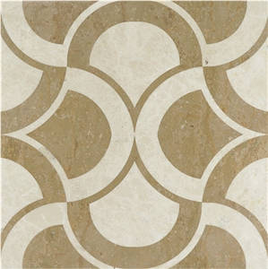 Turkey Golden Rose Ceramic Backing Thin Lightweight Laminated Medallion