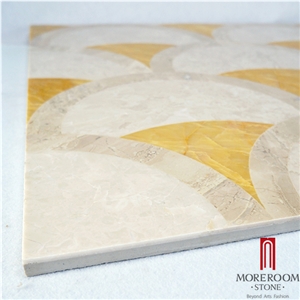Turkey Merkez Karaçal Koyu Latte Beige Composite Marble Tiles Decorative Floor Tile Thin Laminated Water-Jet Medallions Marble Price Turkey Merkez Karaçal Koyu Latte Beige Composite Marble Tiles Decorative Floor Tile Thin Laminated Water-Jet Medallions Marble Price