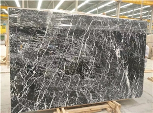 Black: Forest Snow Marble Slab China Black Marble Tile & Slab