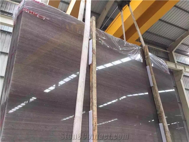 Chinese Grey Wooden Marble Tiles & Slabs, China Grey Marble