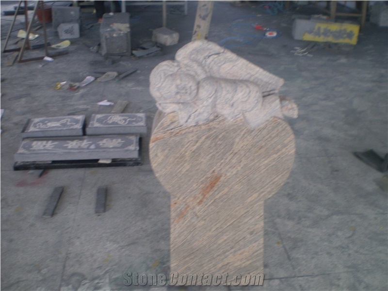 New Arrvial China Grey Granite Angel Monument & Tombstone