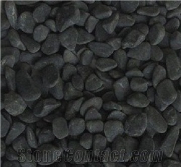Dark Grey Tumbled Pebbles Stone, Grey Limestone Viet Nam Pebble & Gravel