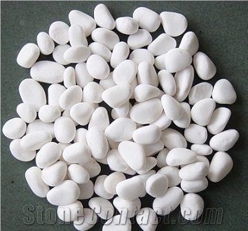 Normal White Tumbled Pebbles Stone