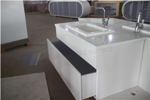Commercial Bathroom Vanity Units Cheap Bathroom Vanity, Artificial Stone Red Marble Sinks & Basins
