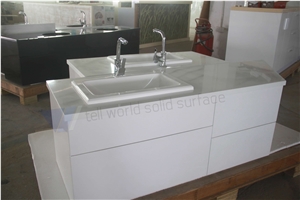 Commercial Bathroom Vanity Units Cheap Bathroom Vanity, Artificial Stone Red Marble Sinks & Basins