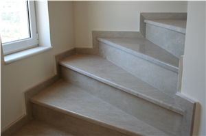 Kulp Beige Marble Stairs, Steps, Beige Marble Turkey Stairs & Steps