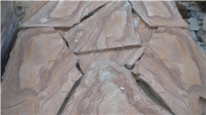 Karystos Stones Brown Polygon, Karystos Brown Slate Irregular Flagstone