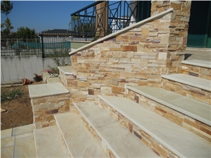 French Vanilla Classic Marble Steps, Beige Marble Greece Stairs & Steps