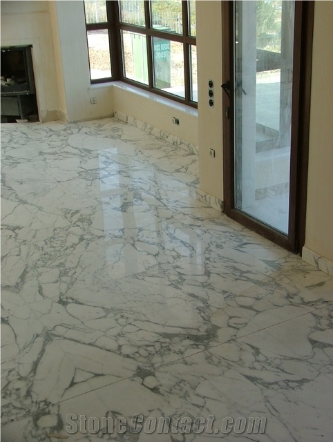 White Marble Polished Flooring