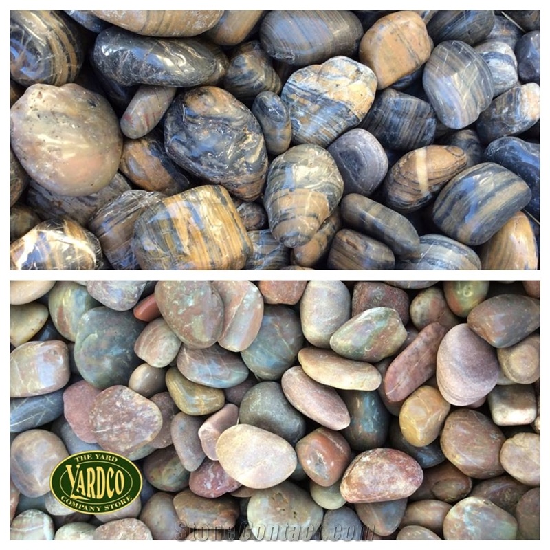 Tiger Stripe and Red Top Class -Super High Polished River Pebbles