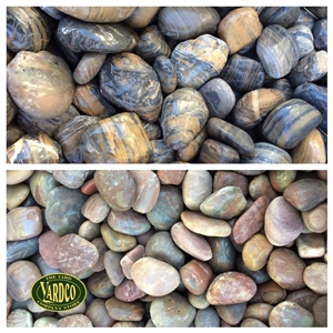Tiger Stripe and Red Top Class -Super High Polished River Pebbles