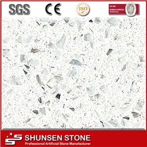 White Color Quartz Stone, Quartz Stone Quartzite Kitchen Countertops