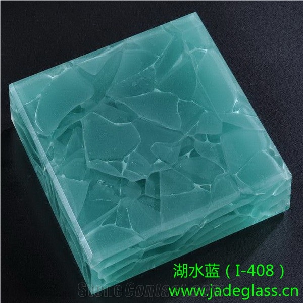Blue Jade Onyx Glass Tiles & Slabs
