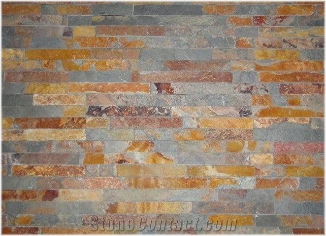China Rust Slate Decorative Facade Multicolor Wall Panel