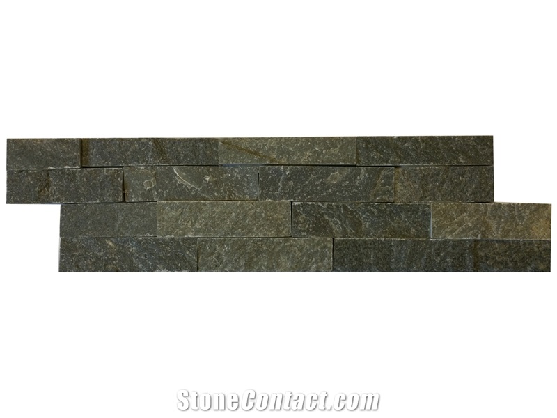 Slate Decorative Exposed Wall Stone - Facade Dark Gray Slate Panel