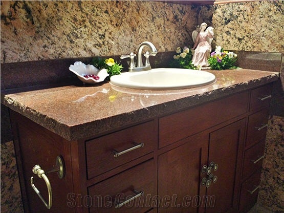Colorado Rose Red Granite Bathroom Vanity Top
