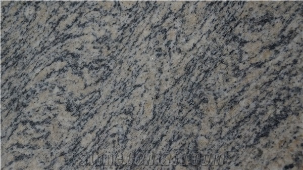 Tiger Skin Wave Polished Slab, China Grey Granite