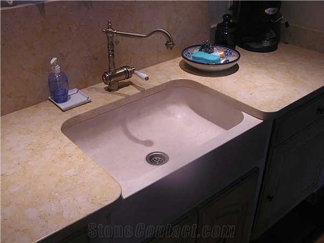 Lioz Montemor Limestone Bathroom Countertops Beige Limestone