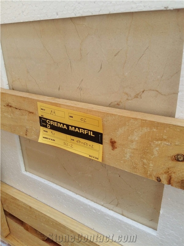 Crema Marfil Marble Tiles in Stock, Beige Polished Marble Floor Tiles, Wall Tiles