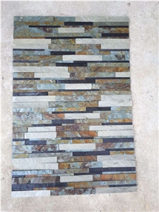 Stone Linear Strips Wall Mosaic Tiles