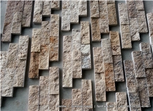Split Face Travertine Tiles Decors Stone Wall Cladding