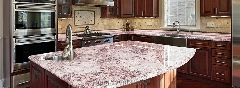 Ash Pink Marble Jaspe Rose Marble Countertops Mexico From