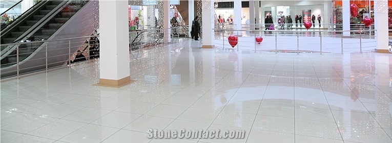 Blanco Aurora Marble Polished Flooring, White Marble Mexico Flooring Tiles & Slabs