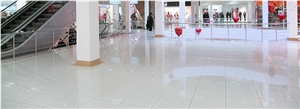 Blanco Aurora Marble Polished Flooring, White Marble Mexico Flooring Tiles & Slabs