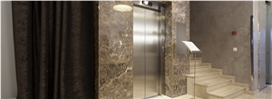 Expresso Marble, Cafe Tabaco Marble Elevator Wall Covering, Brown Marble Mexico Tiles & Slabs
