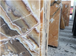 Yellow Fantastic Onyx Tiles and Slabs