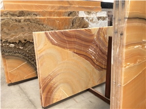 Yellow Fantastic Onyx Tiles and Slabs