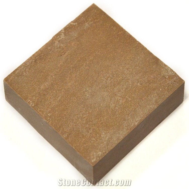 Modak Sandstone Paving Tiles, Brown Sandstone Cube Stone & Pavers India