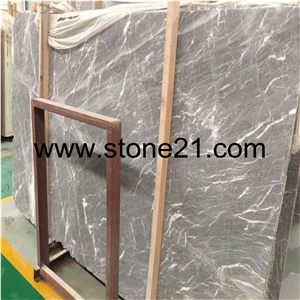 Grey Marble Slabs for Walling and Floooring, Italy Grey Marble