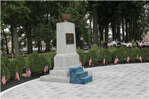 Grey Kershaw for the Eternal Flame Monument Veterans Grove at Masonic Village, Grey Granite Memorial Us