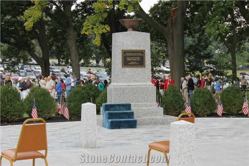 Grey Kershaw for the Eternal Flame Monument Veterans Grove at Masonic Village, Grey Granite Memorial Us