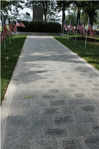 Veterans Grove at Masonic Village Memorial - Greene County Granite for the Pavers and Curbing