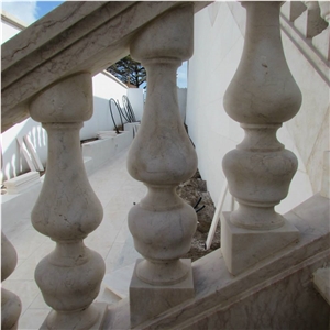 Lioz Limestone Balustrades, Beige Limestone Portugal Balustrades & Railings