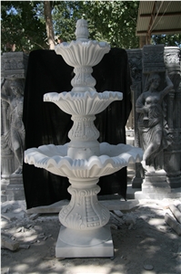 White Granite Garden Fountain Sculpture Garden Fountain